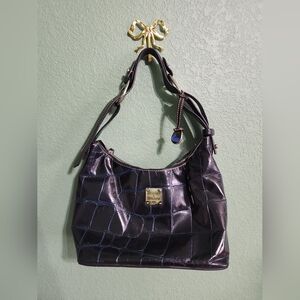 Dooney And Bourke Black Leather Shoulder Bag